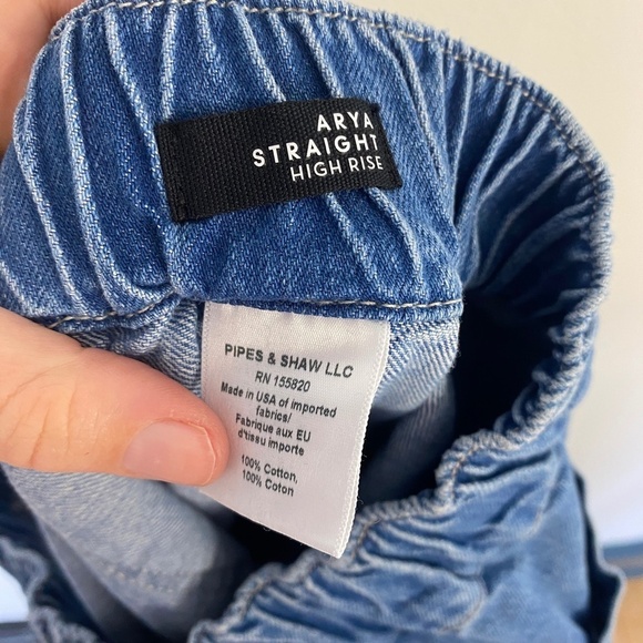 Veronica Beard Jeans Light Wash Arya Straight High Rise Large Pocket - Picture 6 of 6